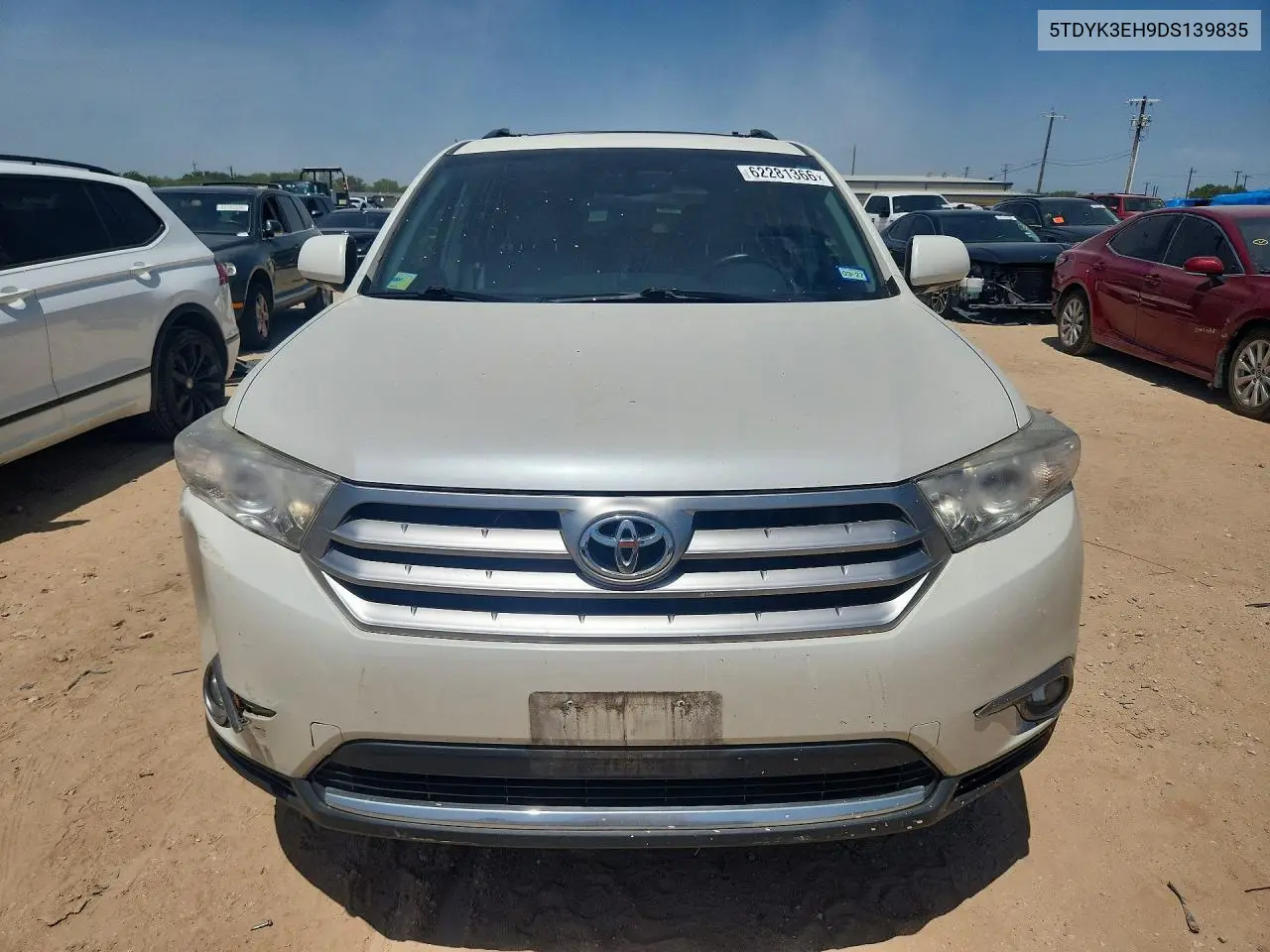 2013 Toyota Highlander Limited VIN: 5TDYK3EH9DS139835 Lot: 62281366