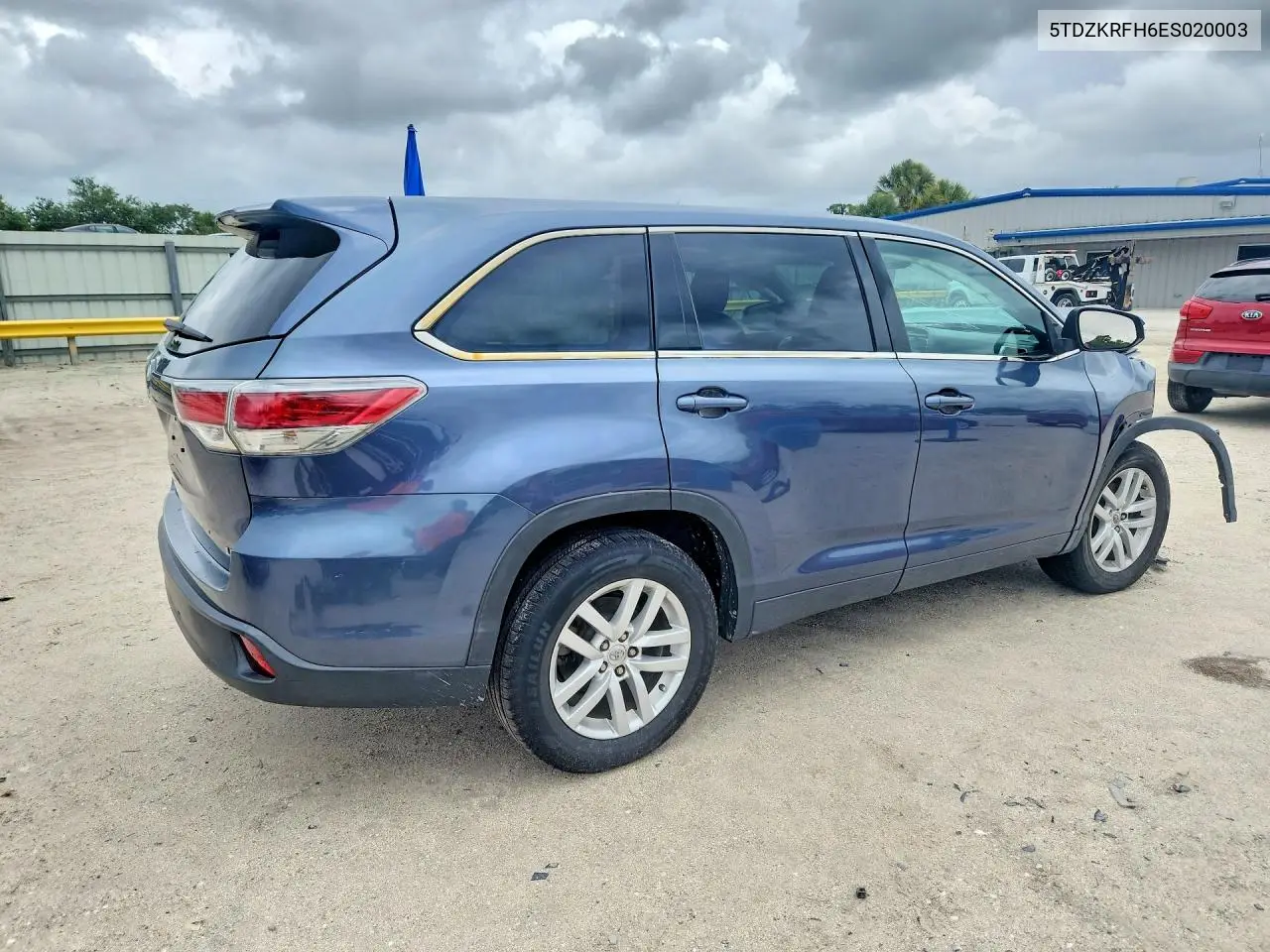 2014 Toyota Highlander Le VIN: 5TDZKRFH6ES020003 Lot: 55881576