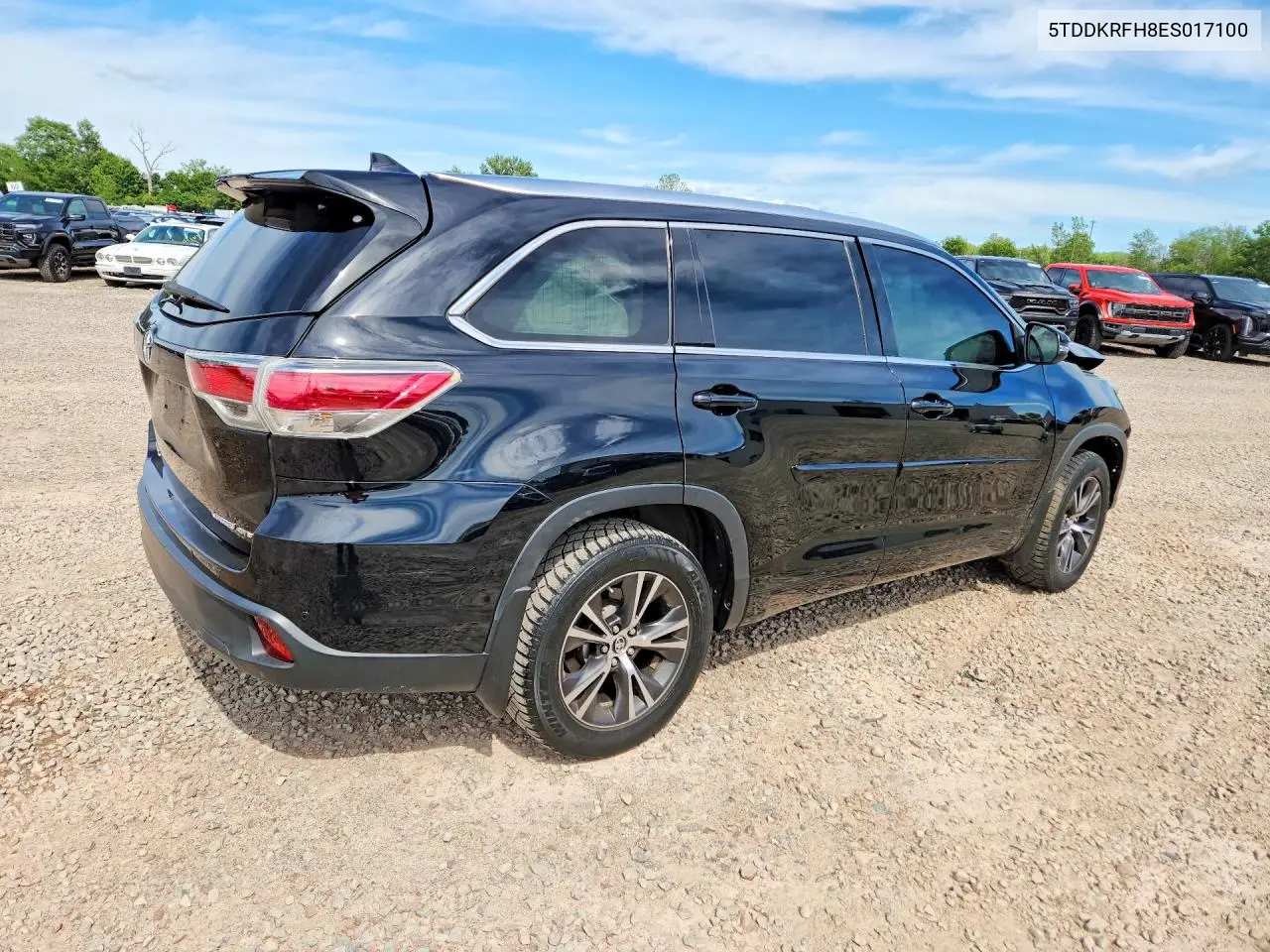 2014 Toyota Highlander Limited VIN: 5TDDKRFH8ES017100 Lot: 58005396
