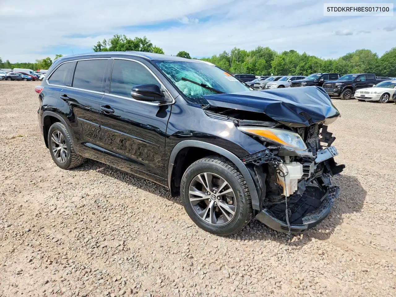 2014 Toyota Highlander Limited VIN: 5TDDKRFH8ES017100 Lot: 58005396