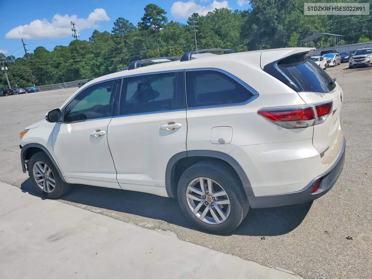 2014 Toyota Highlander Le VIN: 5TDZKRFH5ES022891 Lot: 58438256