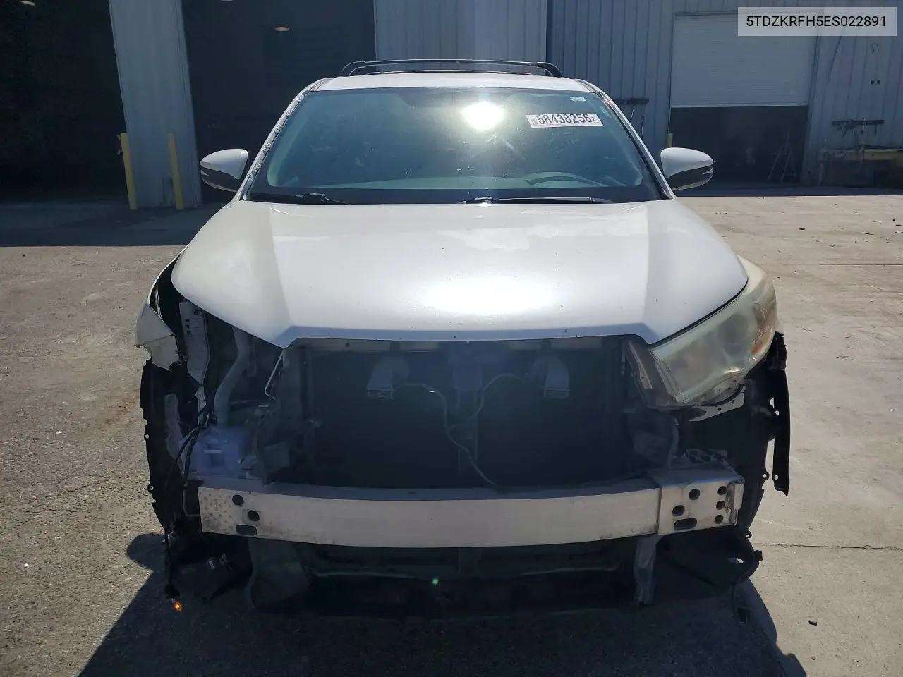 2014 Toyota Highlander Le VIN: 5TDZKRFH5ES022891 Lot: 58438256