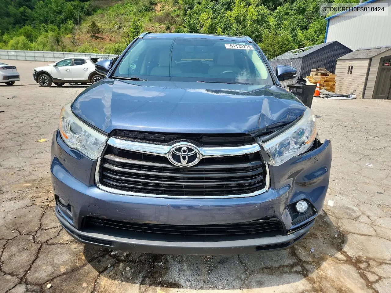 2014 Toyota Highlander Xle VIN: 5TDKKRFH0ES010424 Lot: 61135276
