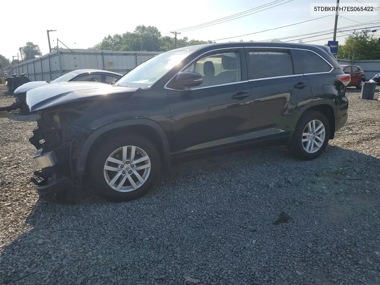 2014 Toyota Highlander Le VIN: 5TDBKRFH7ES065422 Lot: 61140726