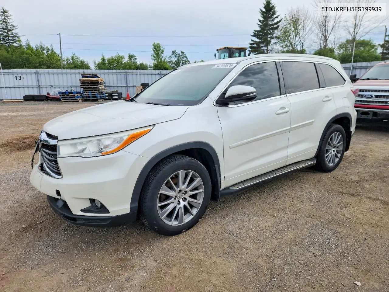 2015 Toyota Highlander Xle VIN: 5TDJKRFH5FS199939 Lot: 56289526