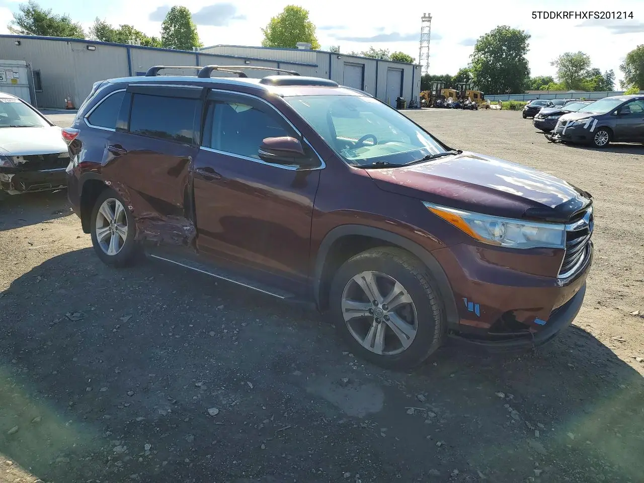 2015 Toyota Highlander Limited VIN: 5TDDKRFHXFS201214 Lot: 56846876