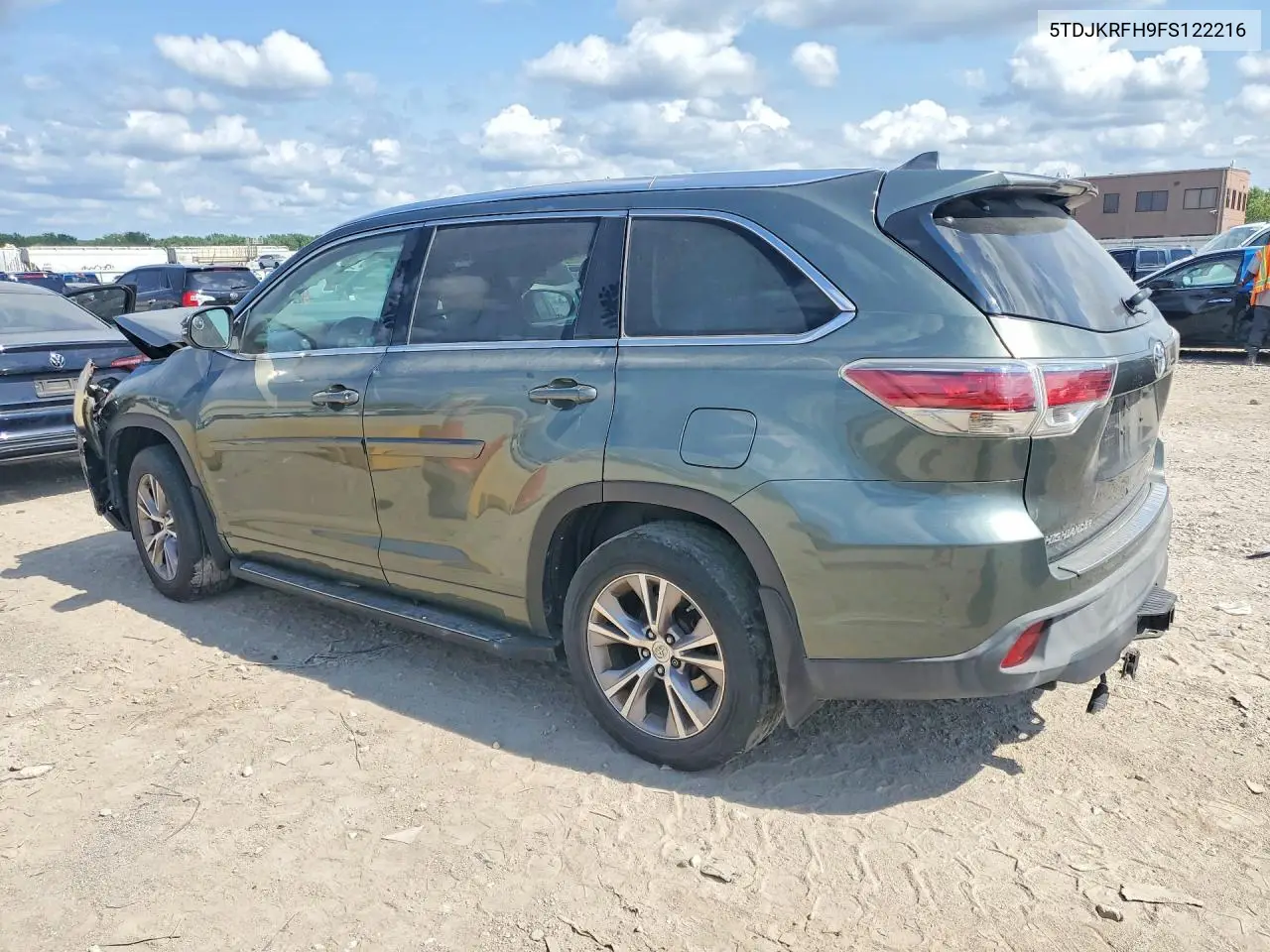 2015 Toyota Highlander Xle VIN: 5TDJKRFH9FS122216 Lot: 58381346