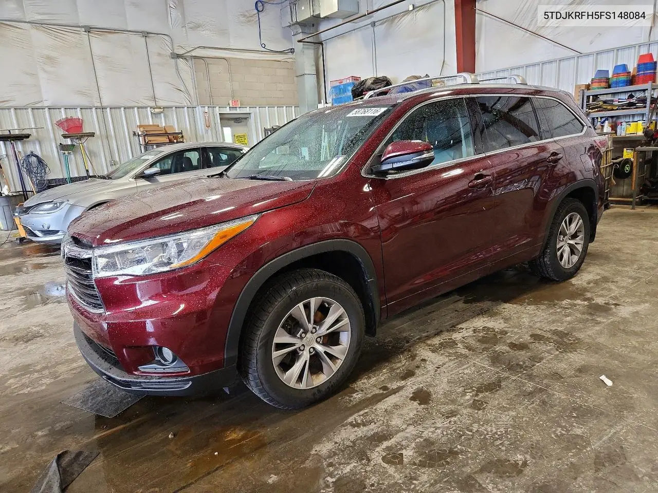 2015 Toyota Highlander Xle VIN: 5TDJKRFH5FS148084 Lot: 58768116