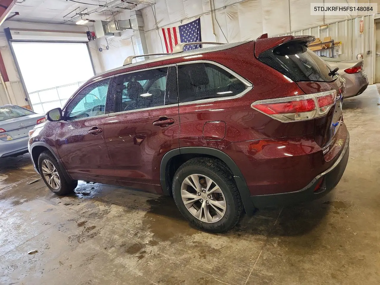 2015 Toyota Highlander Xle VIN: 5TDJKRFH5FS148084 Lot: 58768116