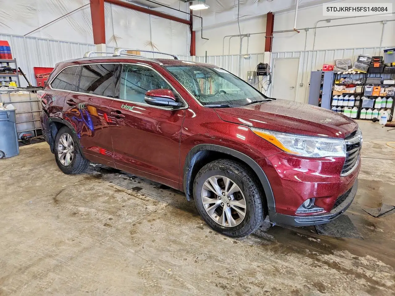 2015 Toyota Highlander Xle VIN: 5TDJKRFH5FS148084 Lot: 58768116