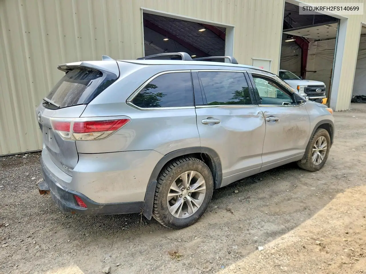 2015 Toyota Highlander Xle VIN: 5TDJKRFH2FS140699 Lot: 59158926