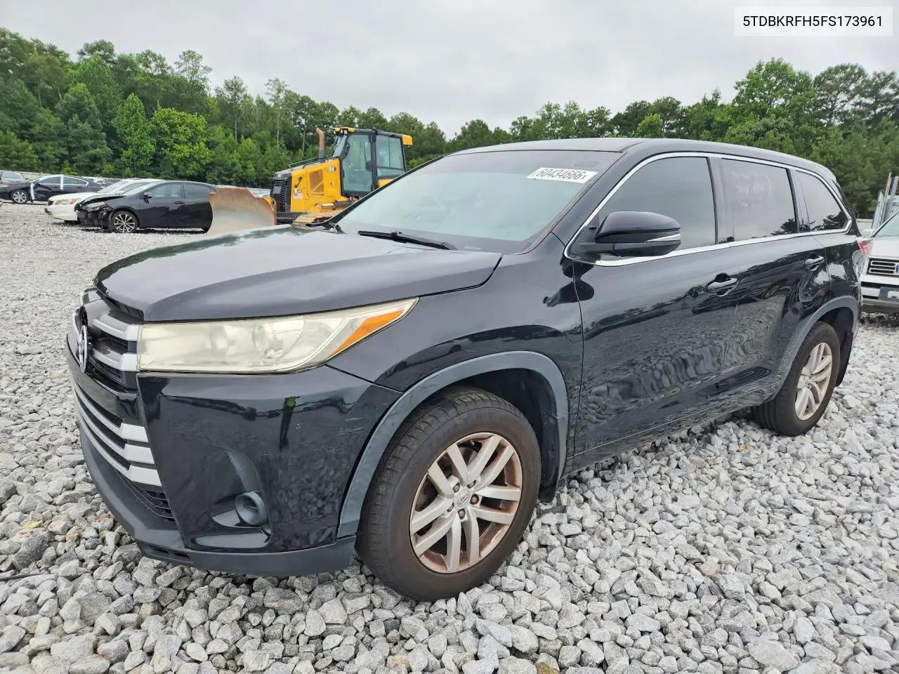 2015 Toyota Highlander Le VIN: 5TDBKRFH5FS173961 Lot: 60434666