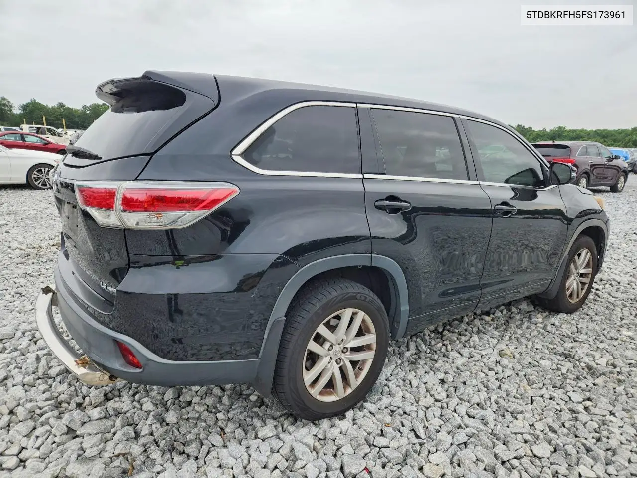 2015 Toyota Highlander Le VIN: 5TDBKRFH5FS173961 Lot: 60434666