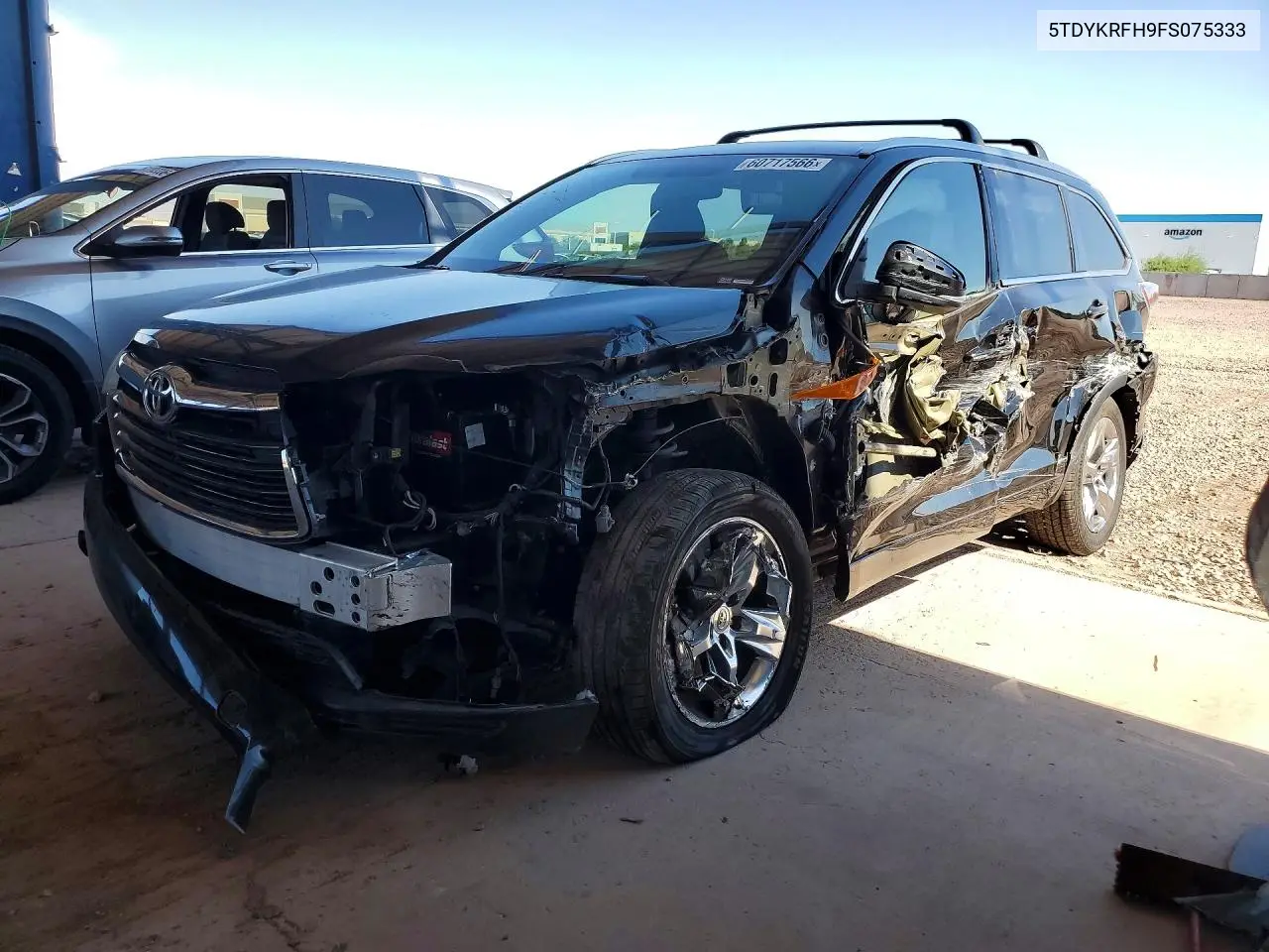 2015 Toyota Highlander Limited VIN: 5TDYKRFH9FS075333 Lot: 60717566