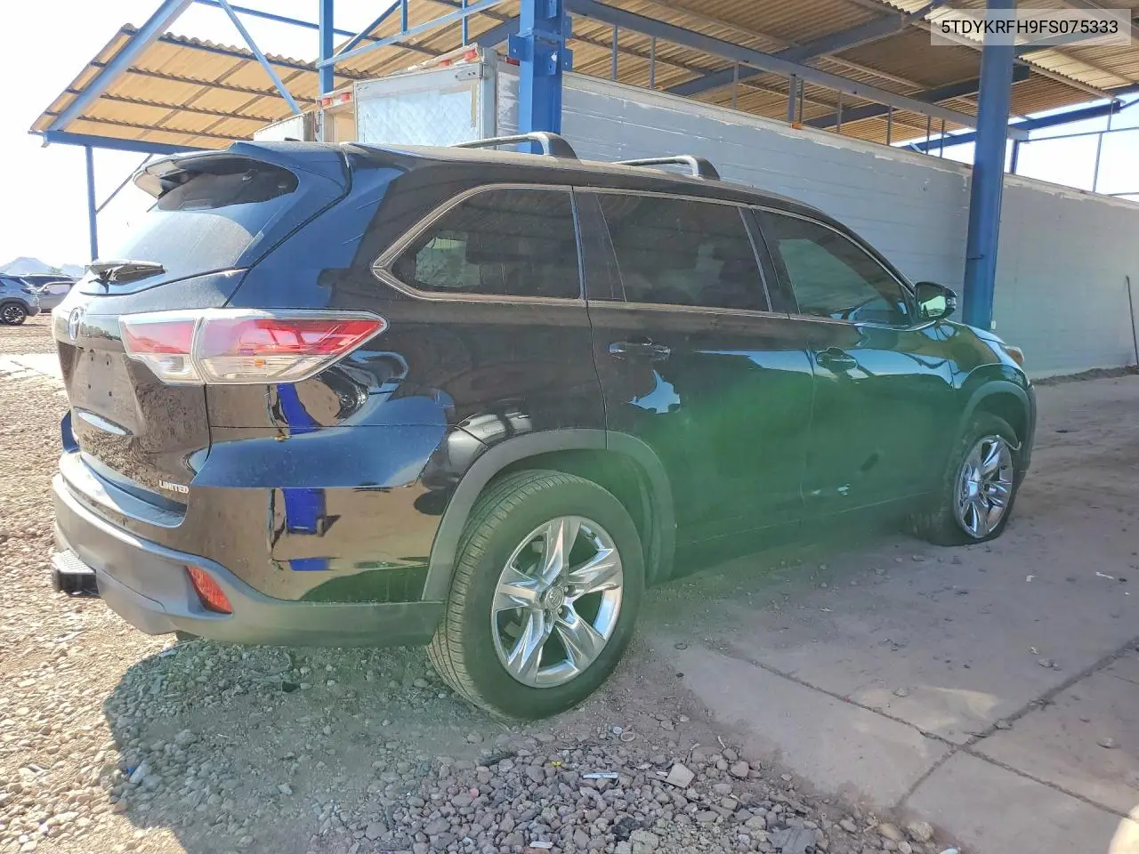 2015 Toyota Highlander Limited VIN: 5TDYKRFH9FS075333 Lot: 60717566