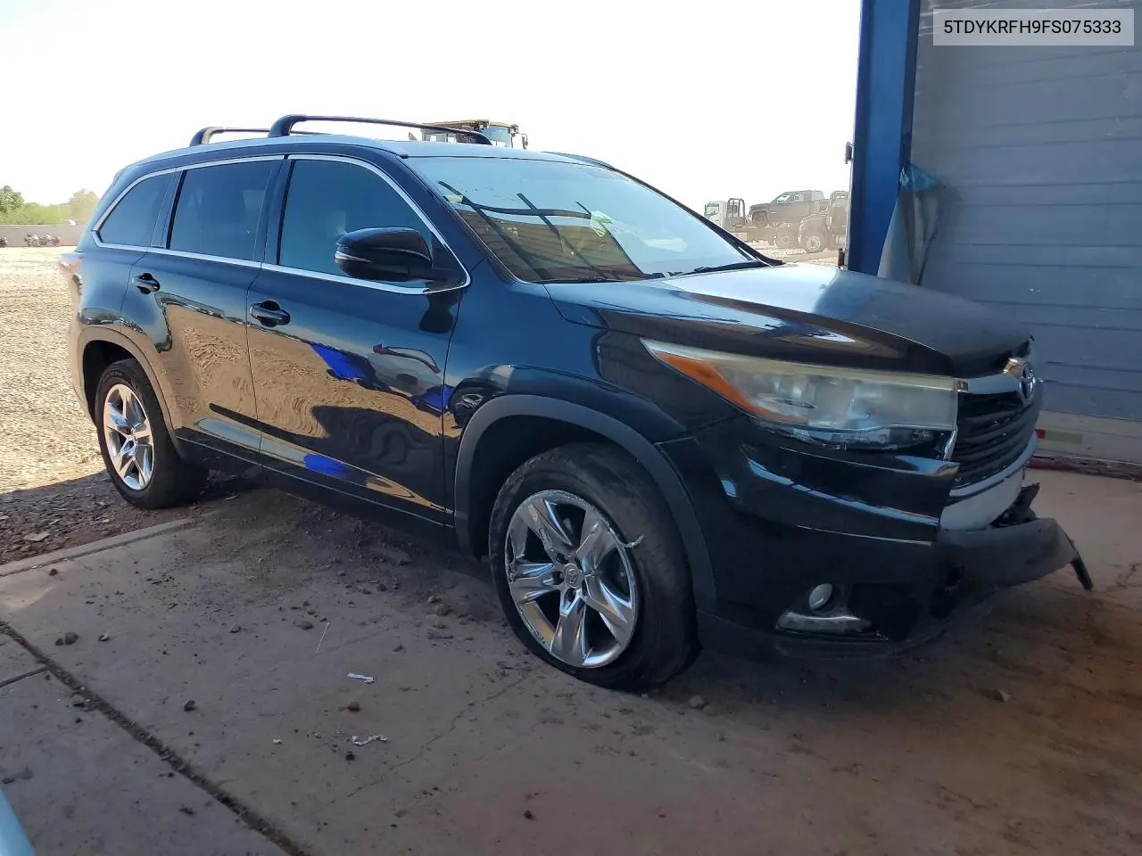 2015 Toyota Highlander Limited VIN: 5TDYKRFH9FS075333 Lot: 60717566