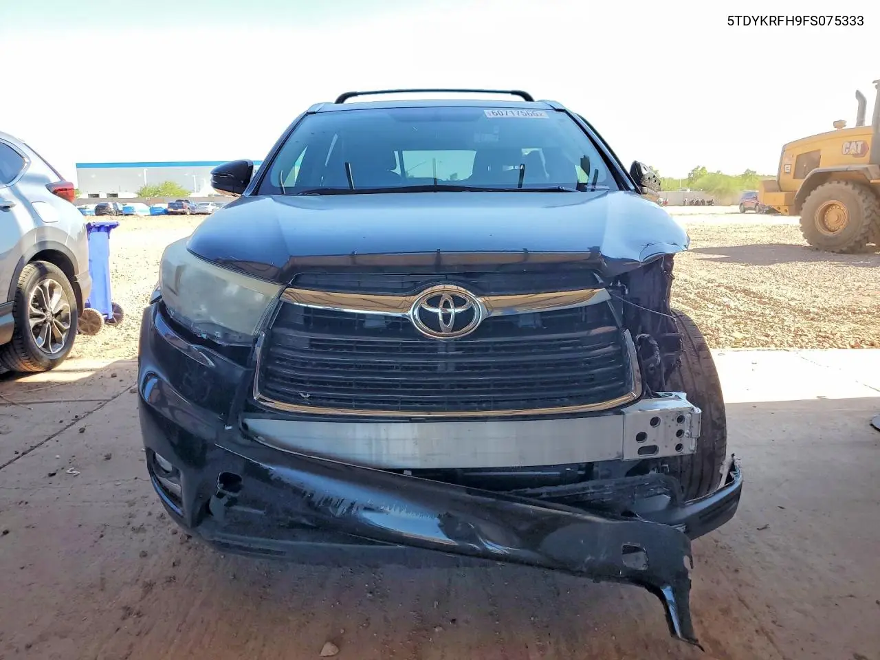 2015 Toyota Highlander Limited VIN: 5TDYKRFH9FS075333 Lot: 60717566