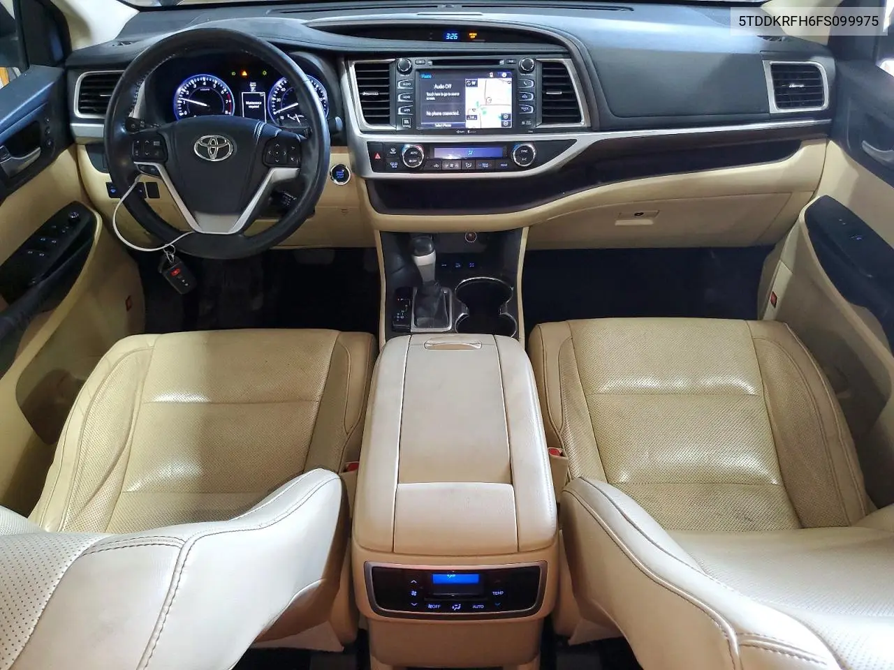 5TDDKRFH6FS099975 2015 Toyota Highlander Limited