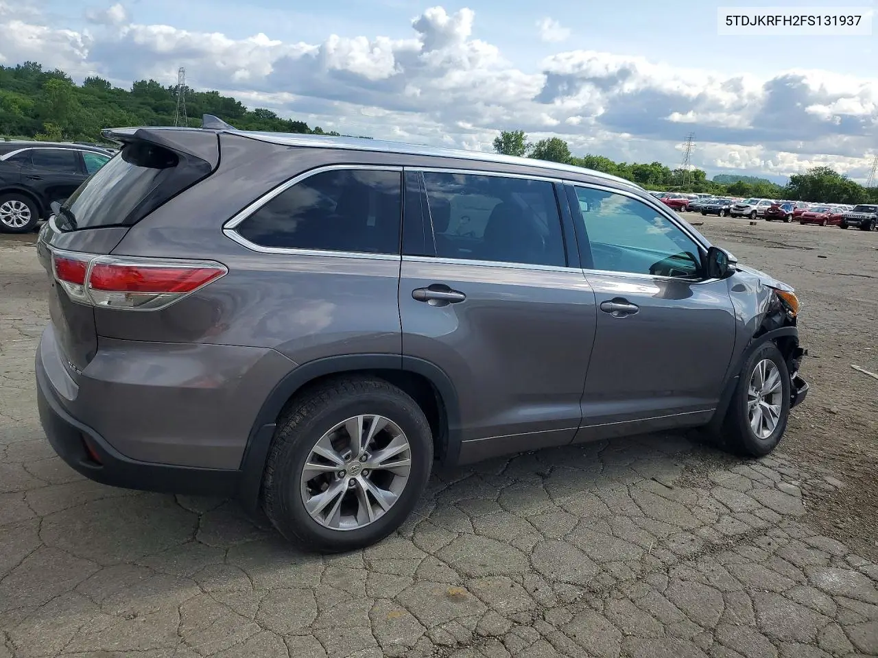 2015 Toyota Highlander Xle VIN: 5TDJKRFH2FS131937 Lot: 61793226
