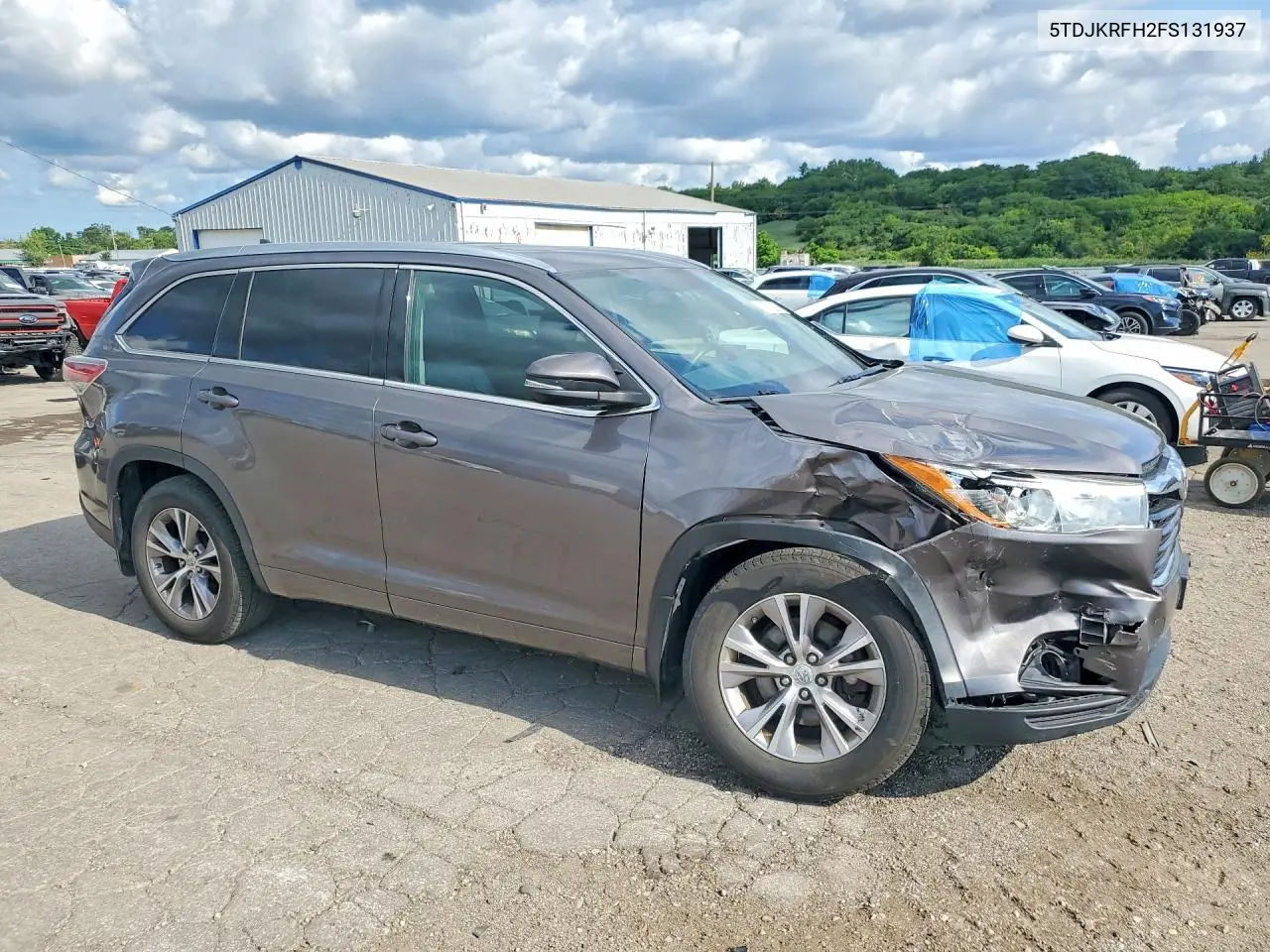 2015 Toyota Highlander Xle VIN: 5TDJKRFH2FS131937 Lot: 61793226