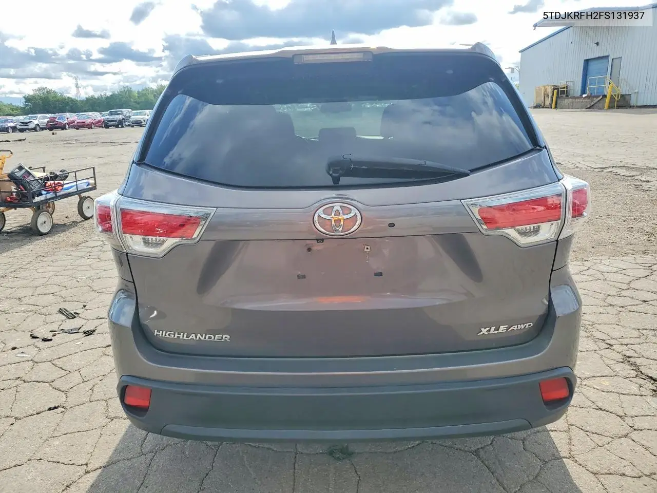 2015 Toyota Highlander Xle VIN: 5TDJKRFH2FS131937 Lot: 61793226