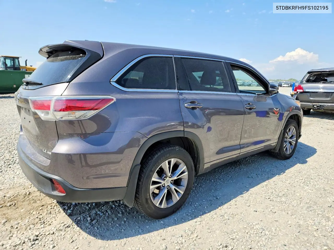 2015 Toyota Highlander Le Plus VIN: 5TDBKRFH9FS102195 Lot: 61880056