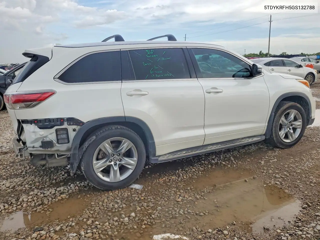 2016 Toyota Highlander Limited VIN: 5TDYKRFH5GS132788 Lot: 59741066