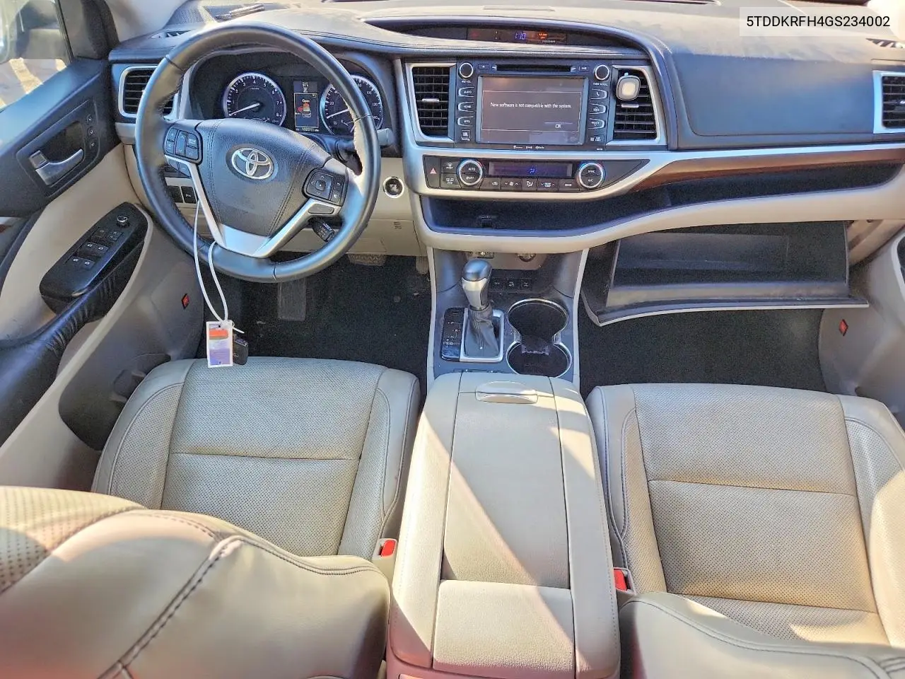 2016 Toyota Highlander Limited VIN: 5TDDKRFH4GS234002 Lot: 60548576