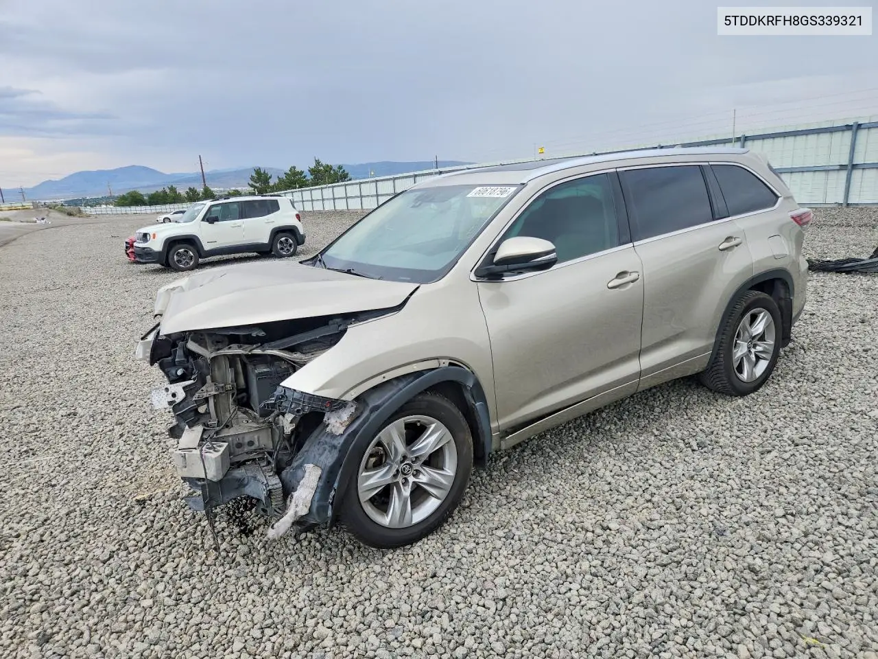 2016 Toyota Highlander Limited Platinum VIN: 5TDDKRFH8GS339321 Lot: 60618796