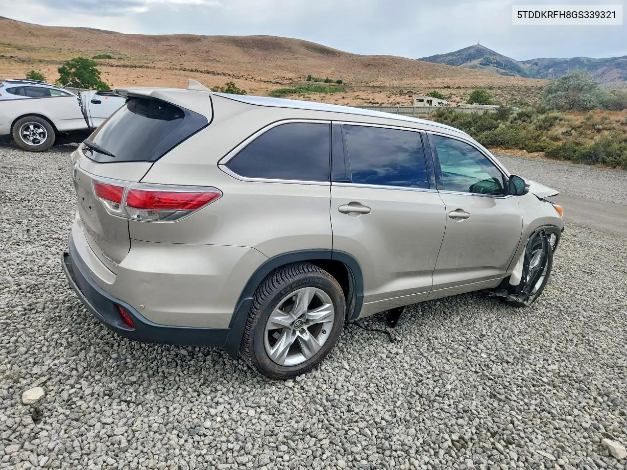 2016 Toyota Highlander Limited Platinum VIN: 5TDDKRFH8GS339321 Lot: 60618796