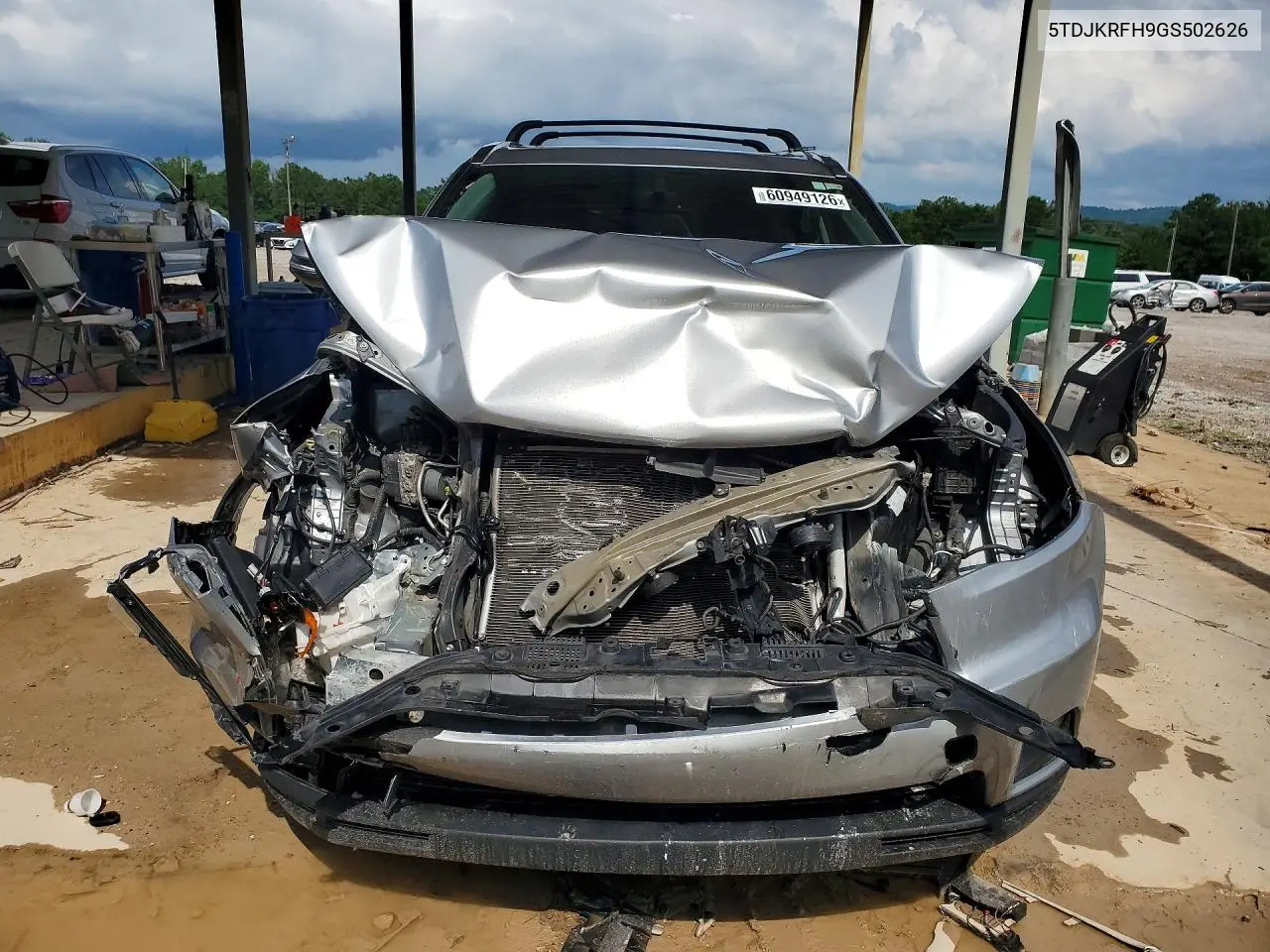 2016 Toyota Highlander VIN: 5TDJKRFH9GS502626 Lot: 60949126