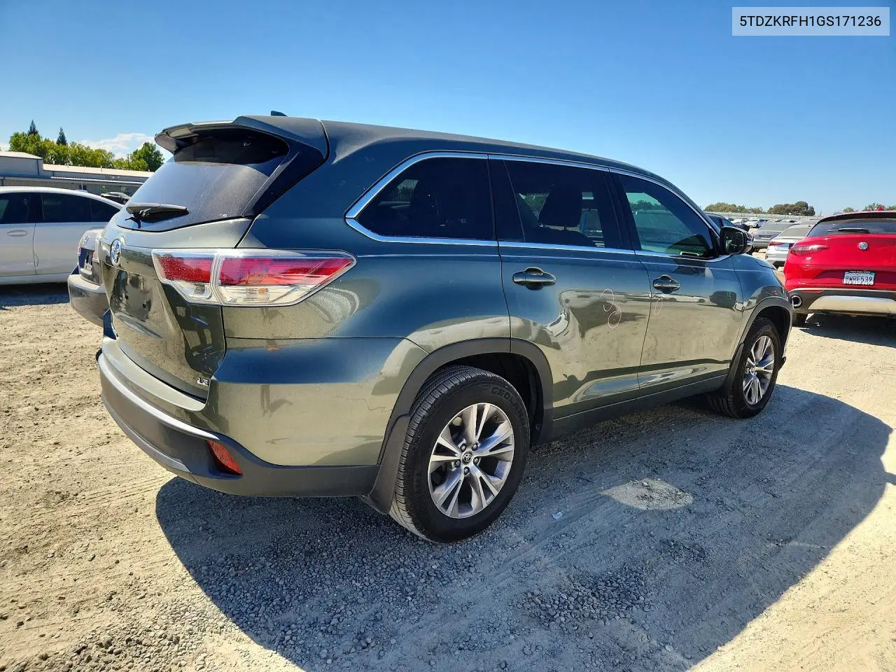 2016 Toyota Highlander Le Plus VIN: 5TDZKRFH1GS171236 Lot: 61033986