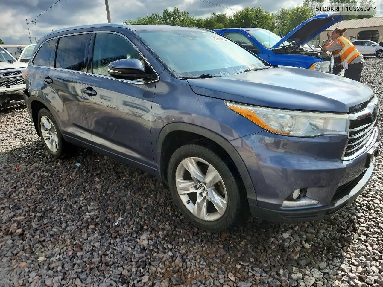 2016 Toyota Highlander Limited VIN: 5TDDKRFH1GS260914 Lot: 62077936