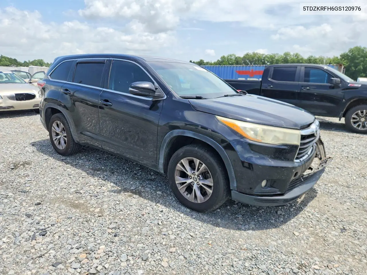 2016 Toyota Highlander Le Plus VIN: 5TDZKRFH6GS120976 Lot: 62385216
