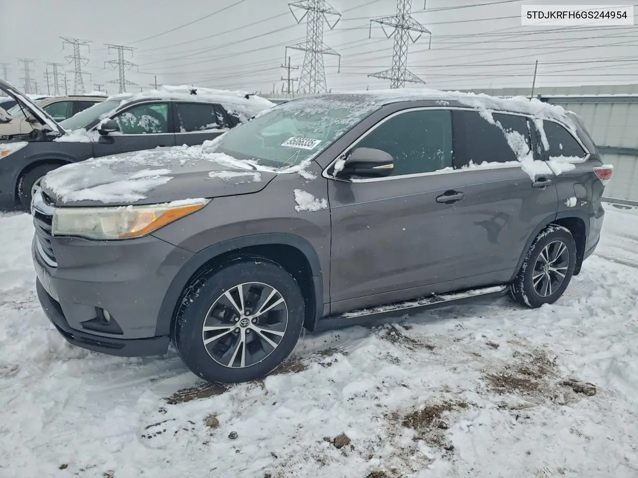 5TDJKRFH6GS244954 2016 Toyota Highlander Xle