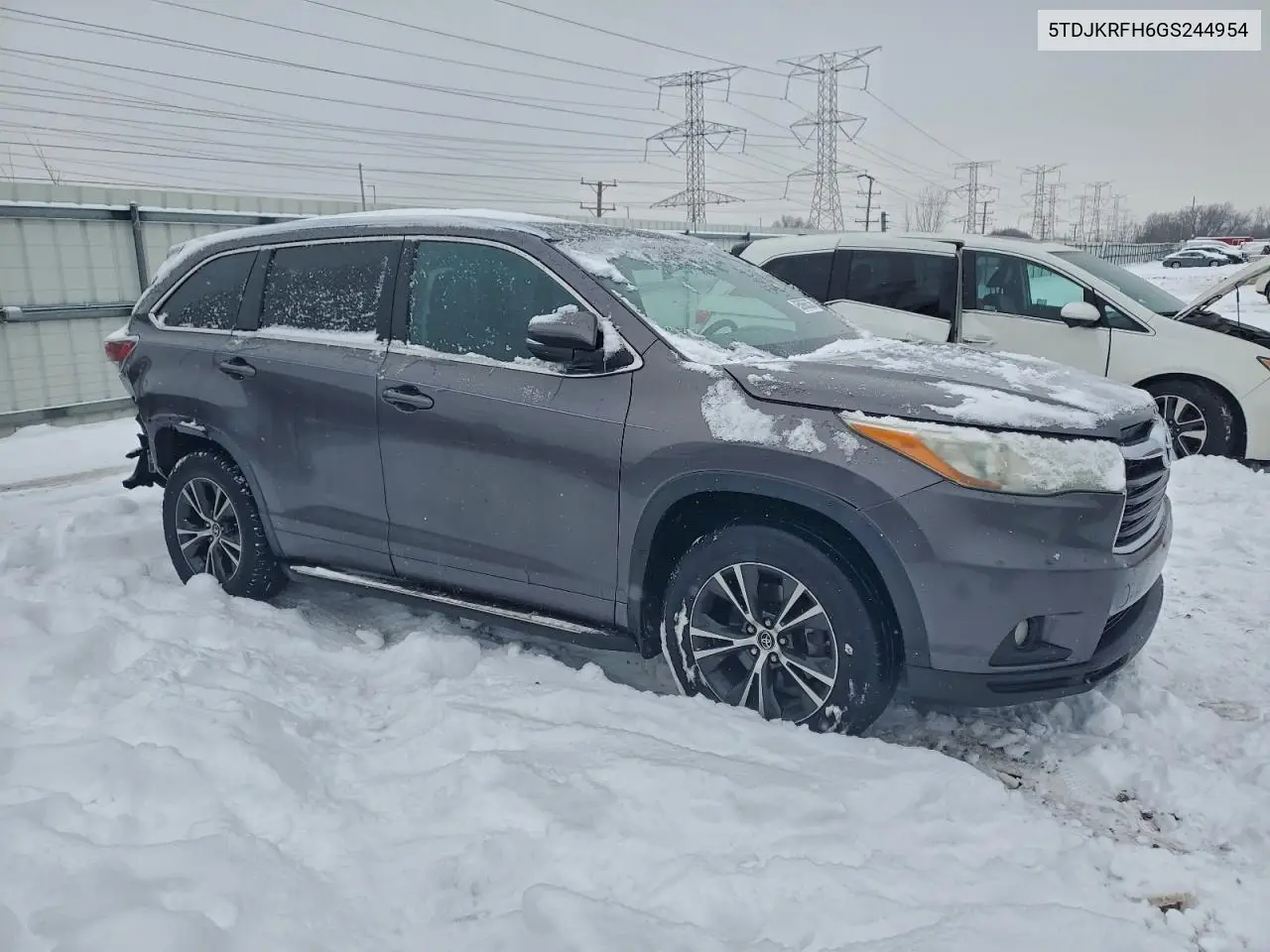 5TDJKRFH6GS244954 2016 Toyota Highlander Xle