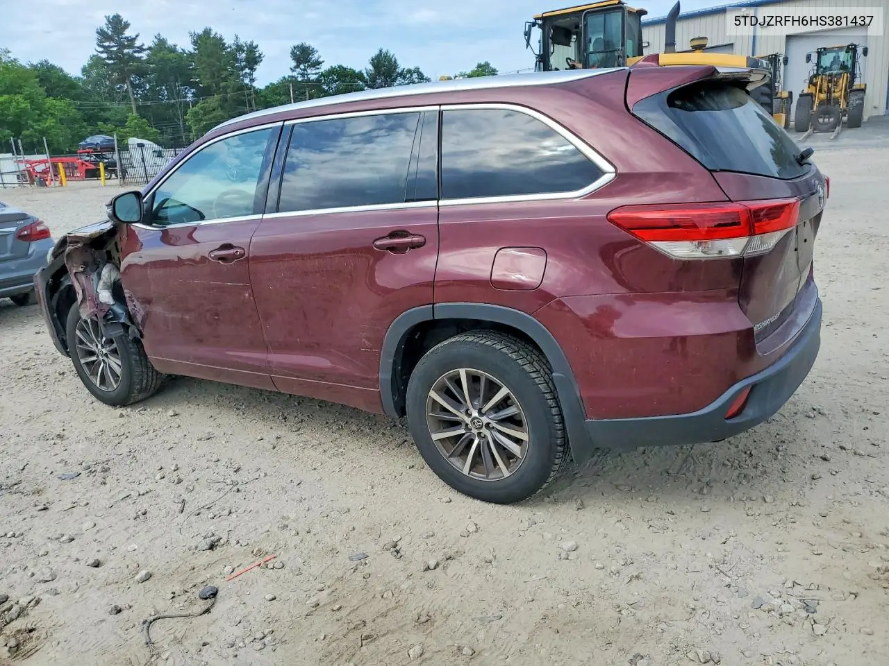 2017 Toyota Highlander Xle VIN: 5TDJZRFH6HS381437 Lot: 55946806
