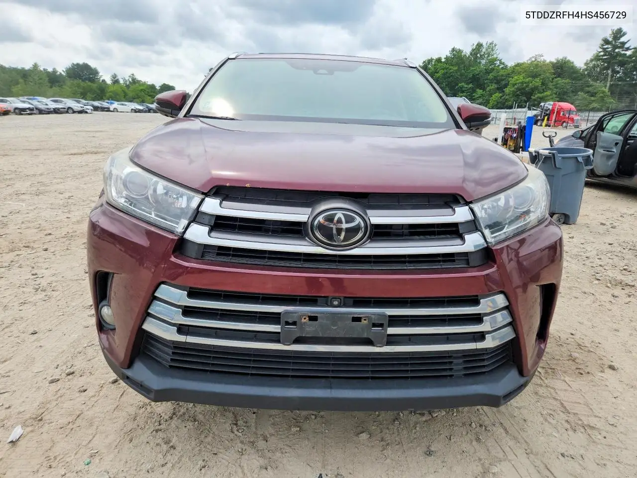 2017 Toyota Highlander Limited Platinum VIN: 5TDDZRFH4HS456729 Lot: 61222216