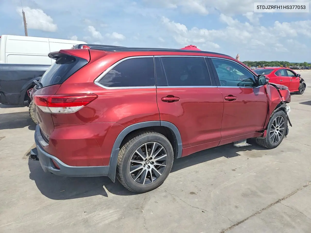 2017 Toyota Highlander Se VIN: 5TDJZRFH1HS377053 Lot: 61543686