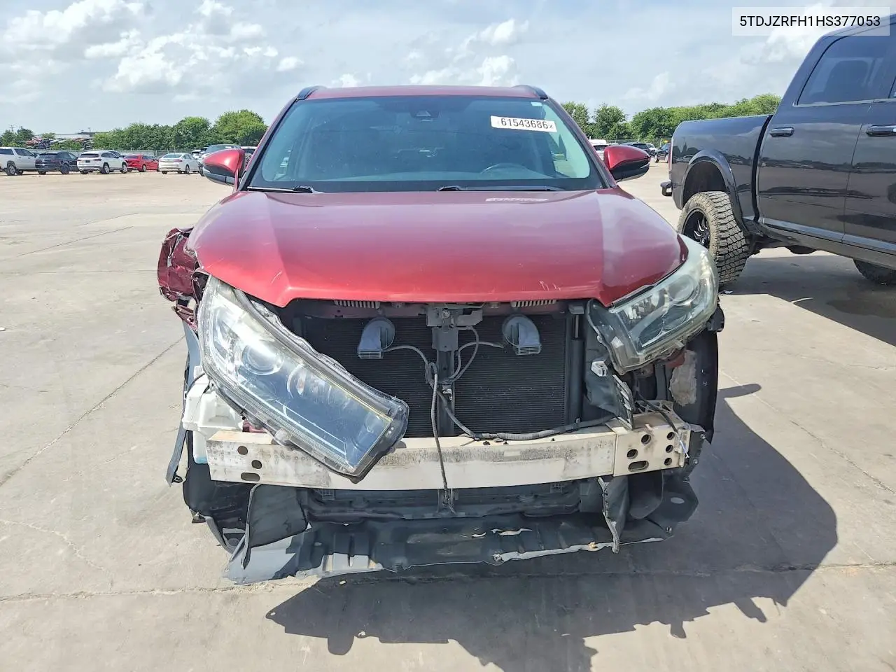 2017 Toyota Highlander Se VIN: 5TDJZRFH1HS377053 Lot: 61543686