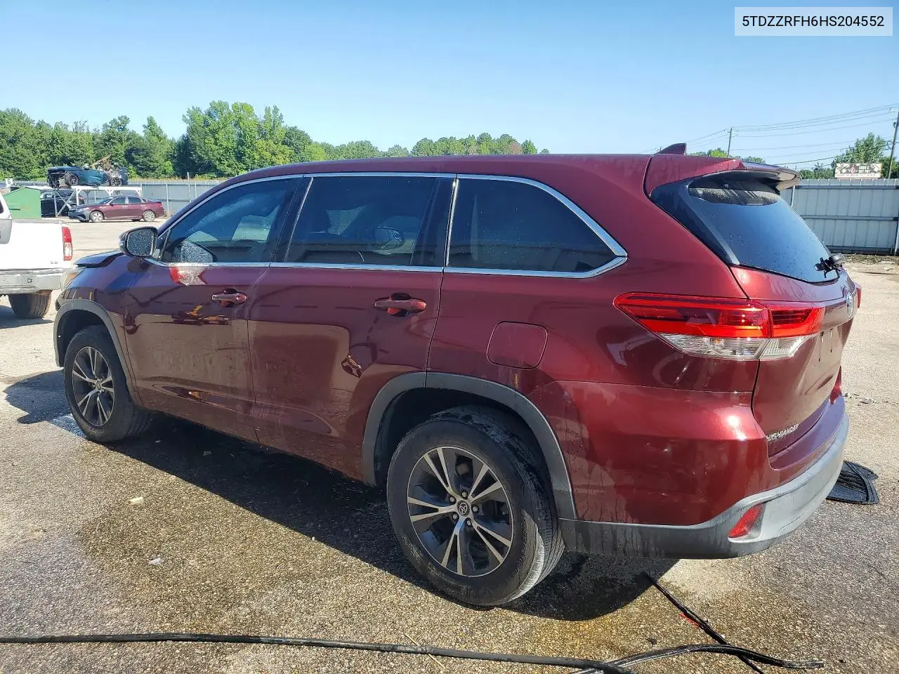 2017 Toyota Highlander Le Plus VIN: 5TDZZRFH6HS204552 Lot: 61800636