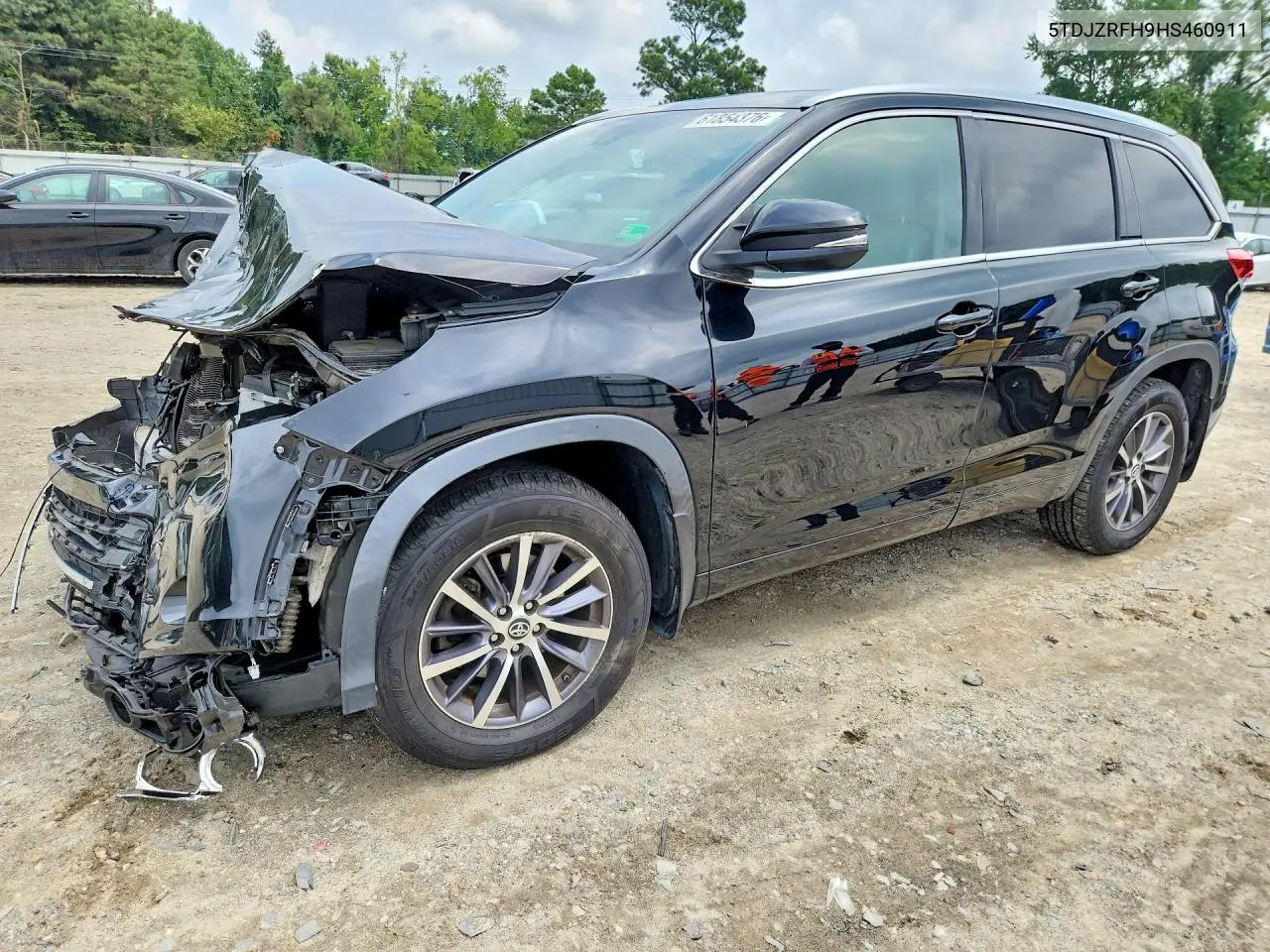 2017 Toyota Highlander Xle VIN: 5TDJZRFH9HS460911 Lot: 61854376