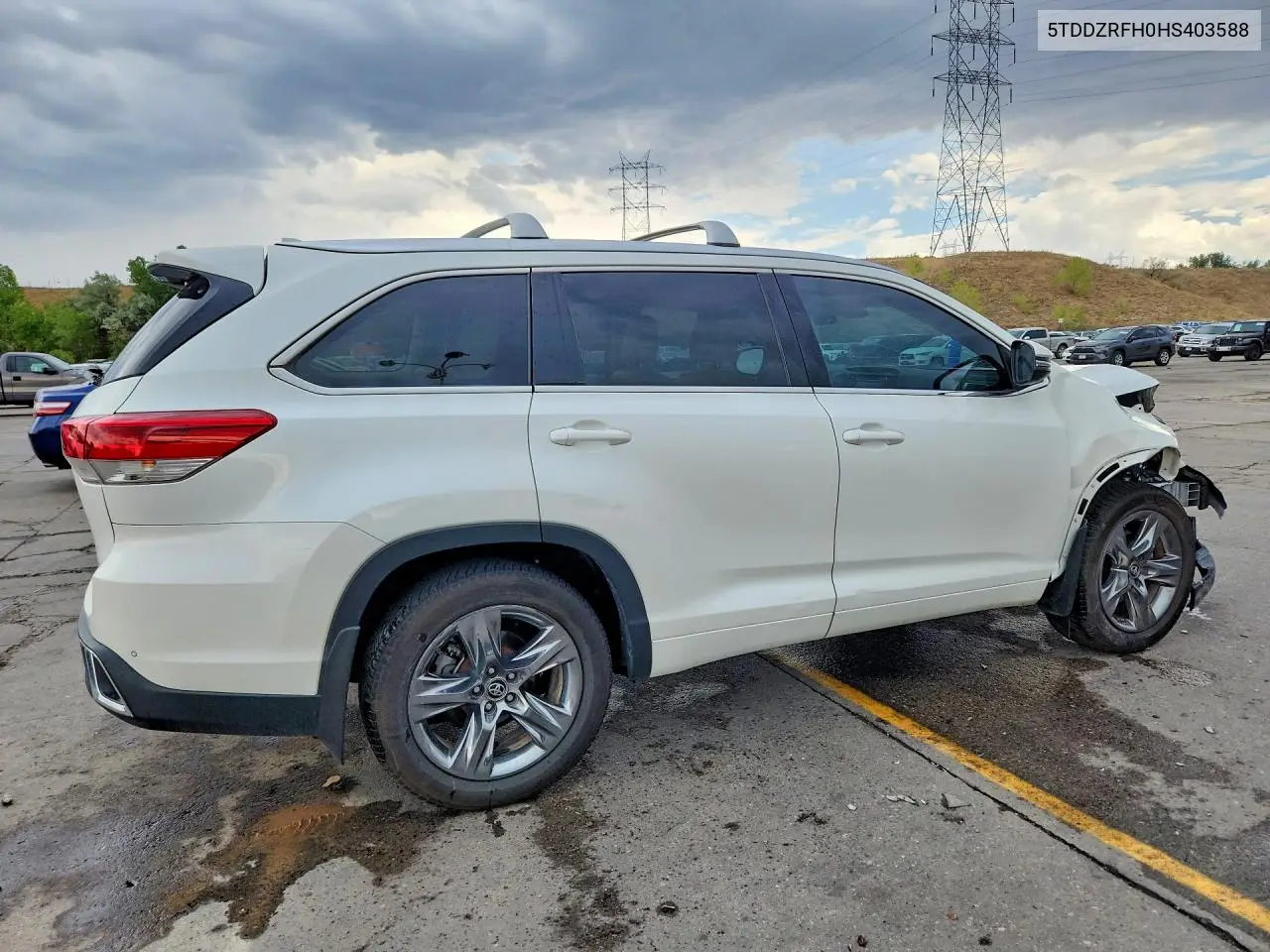 2017 Toyota Highlander Limited Platinum VIN: 5TDDZRFH0HS403588 Lot: 62270306