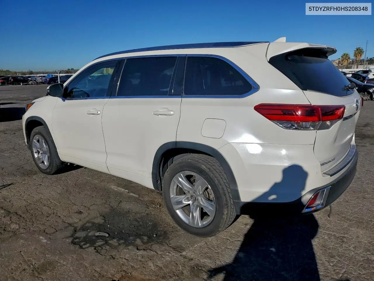 5TDYZRFH0HS208348 2017 Toyota Highlander Limited