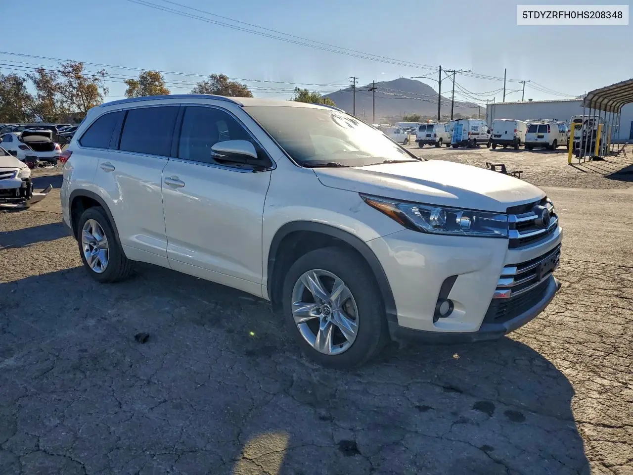 5TDYZRFH0HS208348 2017 Toyota Highlander Limited