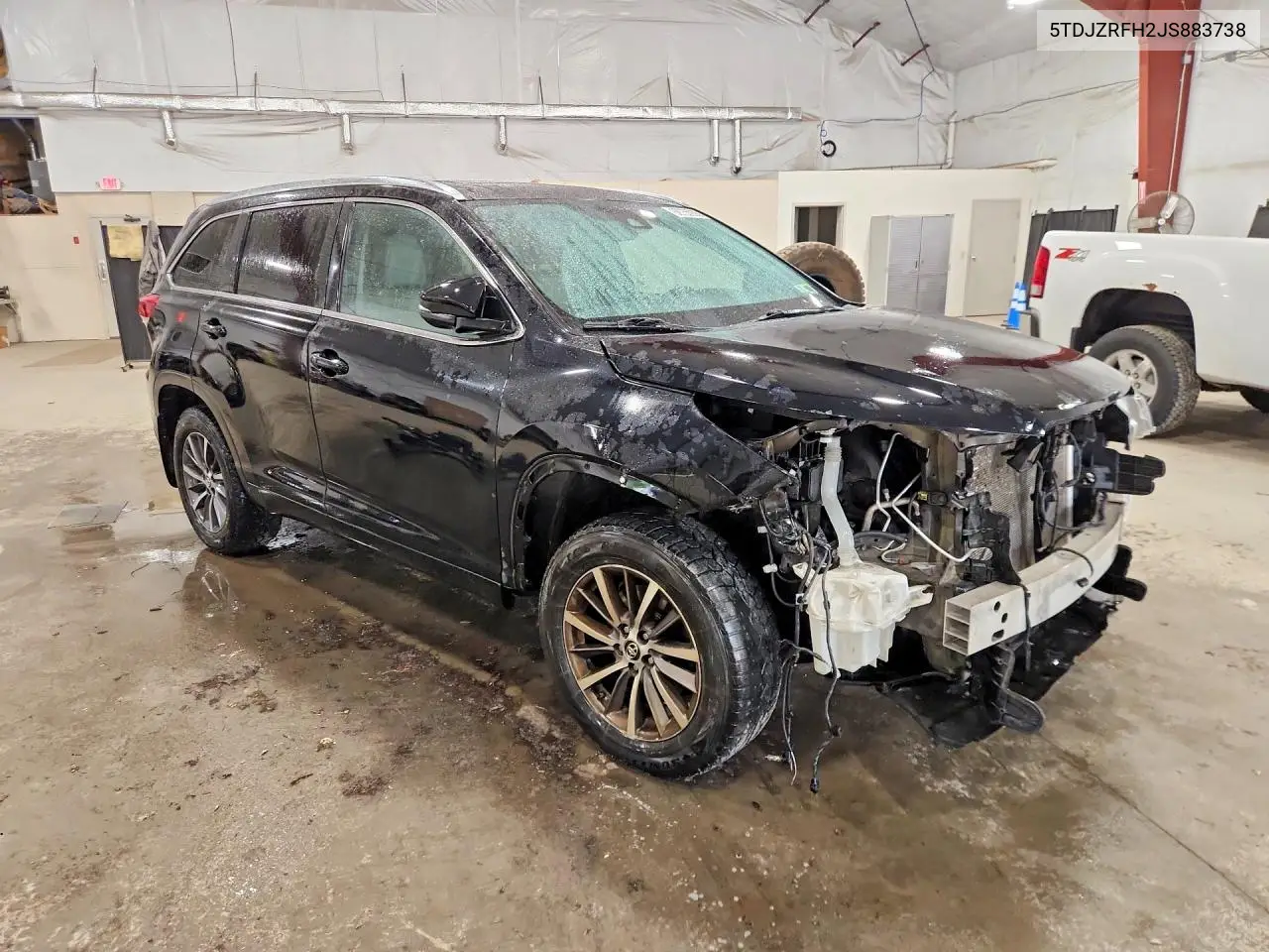2018 Toyota Highlander Xle VIN: 5TDJZRFH2JS883738 Lot: 60755936