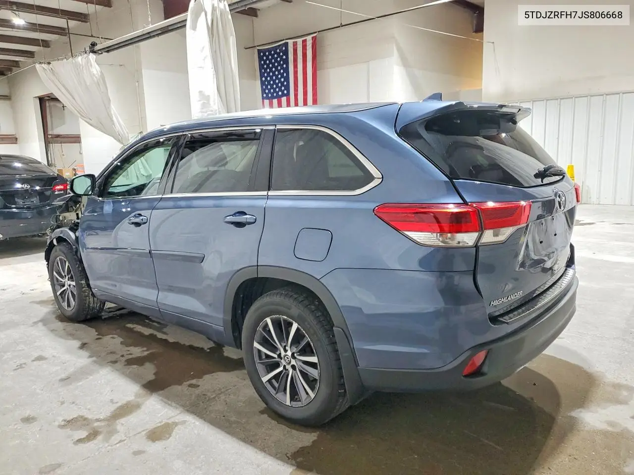 2018 Toyota Highlander Xle VIN: 5TDJZRFH7JS806668 Lot: 61575116
