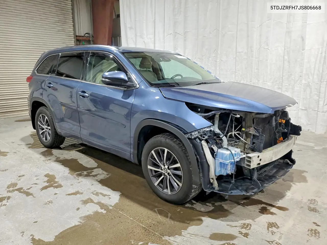 2018 Toyota Highlander Xle VIN: 5TDJZRFH7JS806668 Lot: 61575116