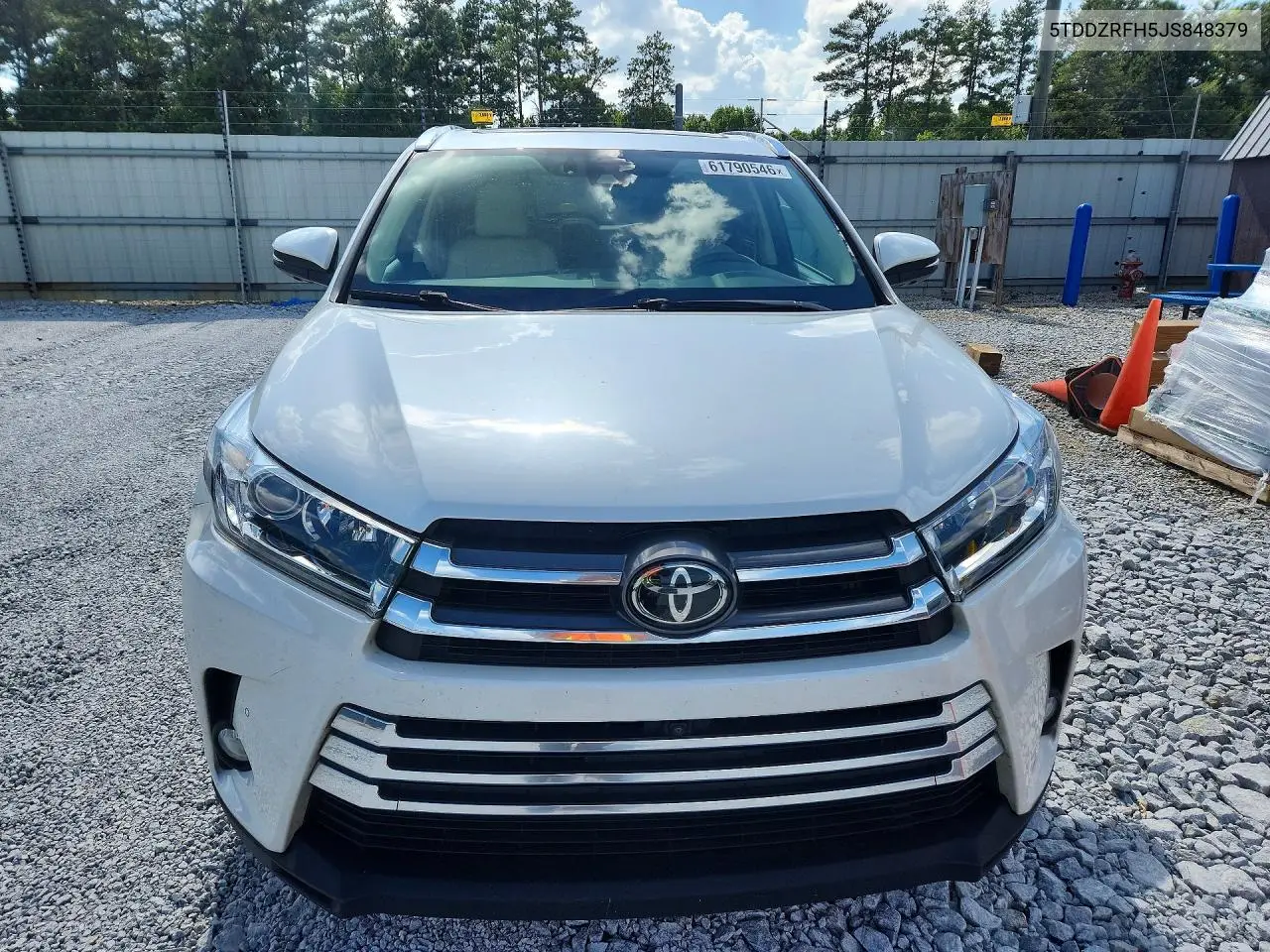 2018 Toyota Highlander Limited Platinum VIN: 5TDDZRFH5JS848379 Lot: 61790546