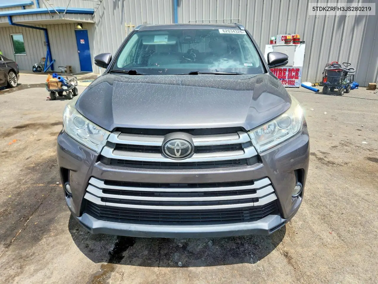 2018 Toyota Highlander Xle VIN: 5TDKZRFH3JS280219 Lot: 62034326